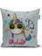 Home Unicorn Desenli 3D Baskılı Dekoratif Kırlent Kılıfı 1