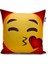 Home Emoji Desen 3D Baskılı Dekoratif Kırlent Kılıfı 1
