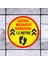 Lütfen Sağlığınız İçin Sosyal Mesafeyi Koruyalım 1.5 m Ayak İzi Sticker 45 x 45 cm 5'li SYL06 4