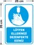 Lütfen Ellerinizi Dezenfekte Ediniz Simgeli Mavi Renk Sac Malzeme 25 x 35 cm SYL41 2