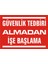 Güvenlik Tedbiri Almadan İşe Başlama 2.6 mm PVC Uyarı Levhası 25 x 35 cm 1