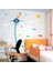 Kt Decoration Pilot Zürafa Boy Ölçen Çocuk Odası Dekorasyonu Duvar Dekoru Sticker 4