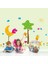 Kt Decoration Ağaç Sevimli Hayvanlar Ay Çocuk ve Bebek Odası Pvc Duvar Sticker 3