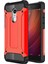 Xiaomi Redmi 5 Plus Kapak Çift Katmanlı Zırh Tank Kılıf - Kırmızı 1