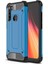 Xiaomi Redmi Note 8 Kapak Çift Katmanlı Zırh Tank Kılıf - Mavi 1