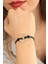Happy Siyah Deri İpli Unisex Mood Bileklik 1