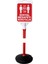 Sosyal Mesafe 1.5 Metre Uyarı Bariyer Dubası 1