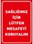Sağlığımız İçin Lütfen Mesafeyi Koruyalım Zemin Kırmızı Pankartı Sac Malzeme 50 x 70 cm Syl49 1