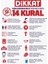 14 Kural Salgın Önlemleri Uyarı Levhası 35 x 45 cm Sticker 1