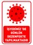 İşyerimiz De Günlük Dezenfekte Yapılmaktadır Levhası Afişi Stickerı 35 x 50 cm Syl34 1