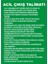 İzmir Serifgari Acil Çıkış Talimatı 2.6 mm PVC Uyarı Levhası 17,5 x 25 cm 1