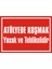 İzmir Serifgari Atölyede Koşmak Yasak Ve Tehlikelidir 2.6 mm PVC Uyarı Levhası 17,5 x 25 cm 1