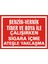 İzmir Serifgari Benzin Vernik Tiner Ve Boya İle Çalışırken Sigara İçme Ateşle Yaklaşma 2.6 mm PVC Uyarı Levhası 17,5 x 25 cm 1