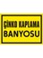 İzmir Serifgari Çinko Kaplama Banyosu 2.6 mm PVC Uyarı Levhası 17,5 x 25 cm 1