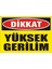 İzmir Serifgari Dikkat Yüksek Gerilim (2) 2.6 mm PVC Uyarı Levhası 17,5 x 25 cm 1
