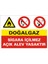 İzmir Serifgari Doğalgaz Sigara İçilmez Açık Alev Yasaktır Galvaniz Uyarı Levhası 17,5 x 25 cm 1