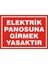 İzmir Serifgari Elektrik Panosuna Girmek Yasaktır (Kendinden Yapışkanlı Etiket) 17,5 x 25 cm 1
