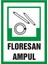 İzmir Serifgari Floresan Ampul Galvaniz Uyarı Levhası 17,5 x 25 cm 1