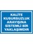 İzmir Serifgari Kalite Kusursuzluk Arayışına Sistemli Bir Yaklaşımdır (Kendinden Yapışkanlı Etiket) 17,5 x 25 cm 1