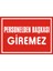 İzmir Serifgari Personelden Başkası Giremez (Yazı İle) Galvaniz Uyarı Levhası 17,5 x 25 cm 1