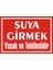 İzmir Serifgari Suya Girmek Yasak Ve Tehlikelidir Galvaniz Uyarı Levhası 17,5 x 25 cm 1
