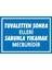 İzmir Serifgari Tuvaletten Sonra Elleri Sabunla Yıkamak Mecburidir (Kendinden Yapışkanlı Etiket) 17,5 x 25 cm 1