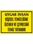 İzmir Serifgari Uygar İnsan Kişisel Temizliğine Özenen Ve Çevresini Temiz Tutandır Galvaniz Uyarı Levhası 17,5 x 25 cm 1