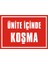 İzmir Serifgari Ünite İçinde Koşma 2.6 mm PVC Uyarı Levhası 17,5 x 25 cm 1