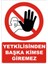 İzmir Serifgari Yetkilisinden Başka Kimse Giremez (Görsel) Galvaniz Uyarı Levhası 17,5 x 25 cm 1