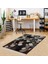 Taş Desenli Dijital Baskı Yıkanabilir Kaymaz Taban Modern Salon Halı ve Yolluk 1