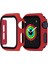 Apple Watch 6 40 mm Ekran Koruyucu Full Glue Gard Renkli Kırmızı 1