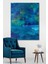 90x130 Yağlı Boya Görünümlü Blue Kanvas Tablo 1