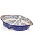Camilla Oval 2 Bölmeli Fırın Kabı Mavi 30X18CM 1