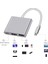 Multiport 4K Type-C To 3 Portlu HDMI - USB - Type-C Çevirici Adaptör Macbook Aparat A2179 3
