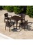 Rattan Plastik Bahçe Masa Sandalye Takımı 1