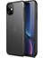 Apple iPhone 11 Venga Serisi Renkli Kenar Arka Mat Silikon Kılıf Siyah 1