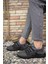 Gri Erkek Cilt Sneaker 0012SANTO 5