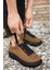 Süet Taba Siyah Erkek Sneaker 0012360 2