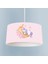 Uyuyan Unicorn Desenli Pembe Avize 1
