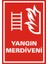 Yangın Merdiveni 2.6 mm PVC Uyarı Levhası 17,5 x 25 cm 1