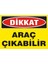 Dikkat Araç Çıkabilir Galvaniz Uyarı Levhası 17,5 x 25 cm 1