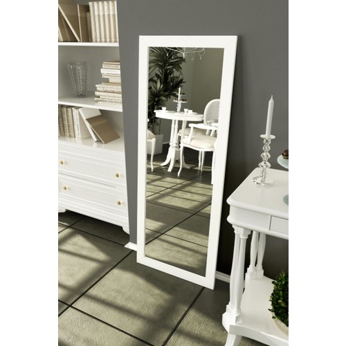 Lyn Home 56 x 150 cm Beyaz Çerçeveli Boy Aynası Lyn Home 56 x 150 cm Beyaz Çerçeveli Boy Aynası