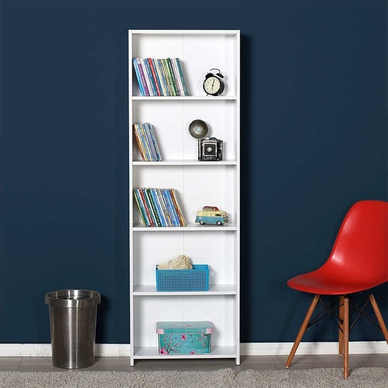 Adore Mobilya 5 Raflı Kitaplık Beyaz Fiyatı Taksit Adore Mobilya 5 Raflı Kitaplık Beyaz Fiyatı Taksit