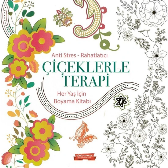 Mandala Çiçeklerle Terapi - Her Yaş Için Boyama Kitabı