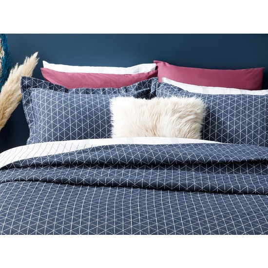 English Home Argyle Jakarlı Çift Kişilik Yatak Örtüsü