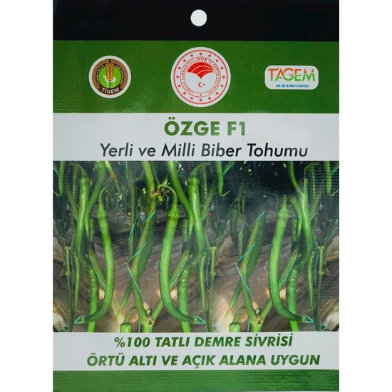 Tigem Biber Tohumu Özge F1 10'lu Yerli ve Milli