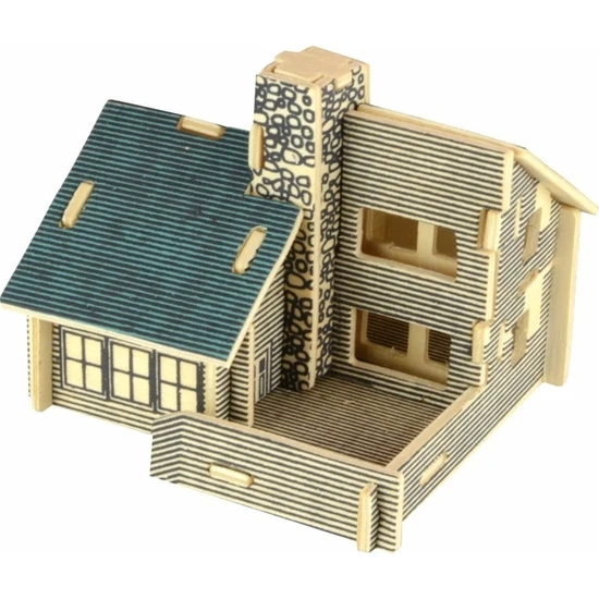 Lederax 3D Ahşap Maket House B