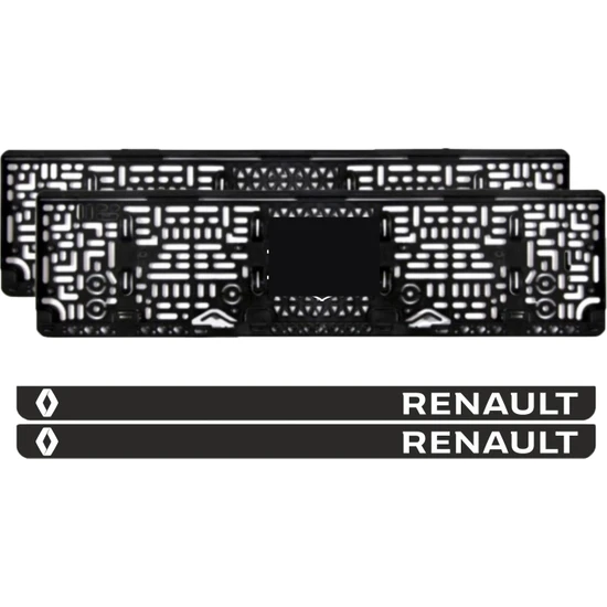 Appcity Renault Takmatik Pleksi Plakalık (2 Adet)