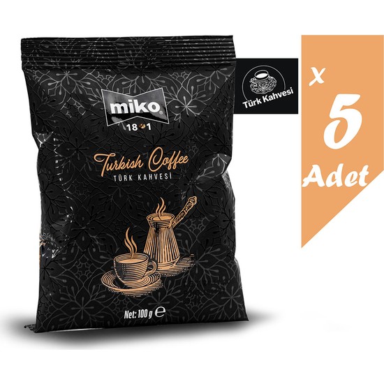Miko Coffee Miko Öğütülmüş Türk Kahvesi 5x 100GR Fiyatı