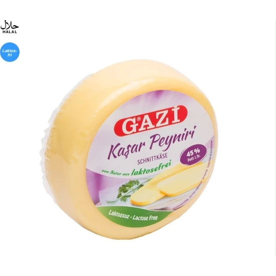 Gazi Kaşar Peyniri Laktozsuz 400GR